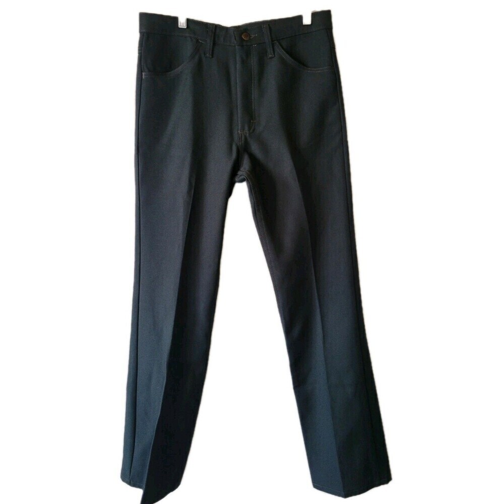 Vintage Wrangler Polyester Pants Mens 33x34 Green Bootcut 00082BT Western Flare